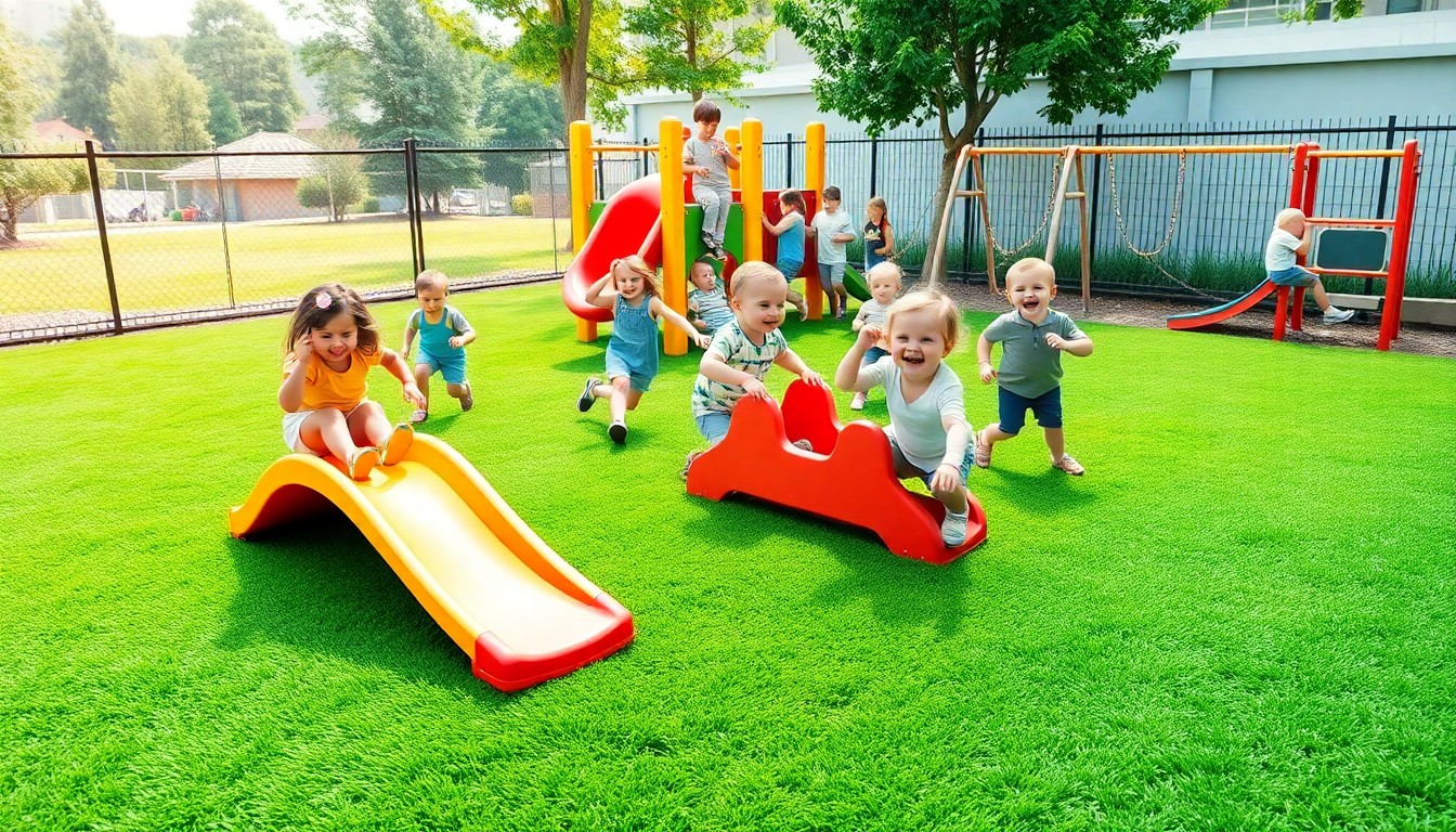 Can artificial turf provide a safer, cleaner, and more durable playground surface for daycares?