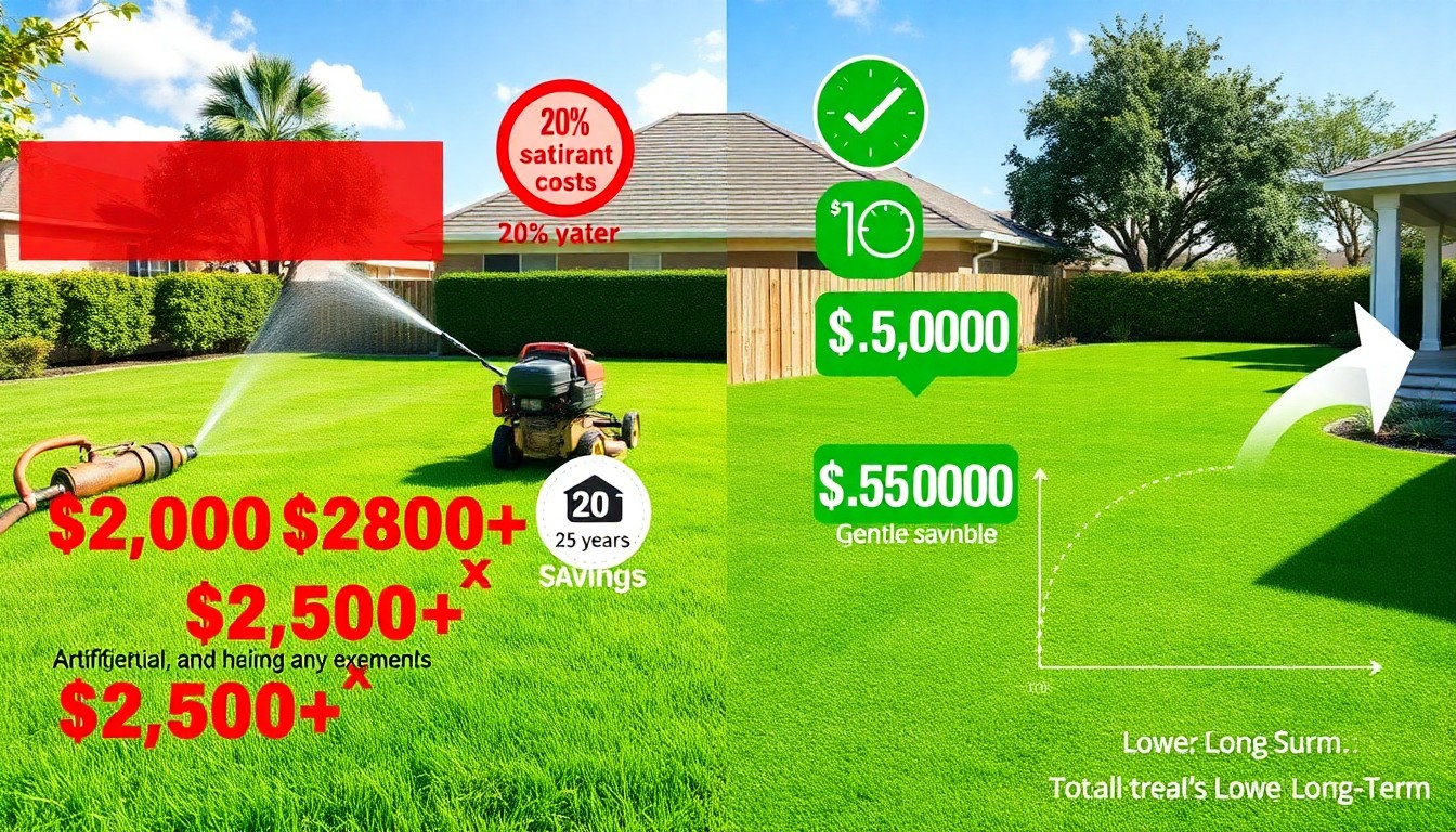 The True Cost Comparison: Artificial Turf vs. Natural Grass