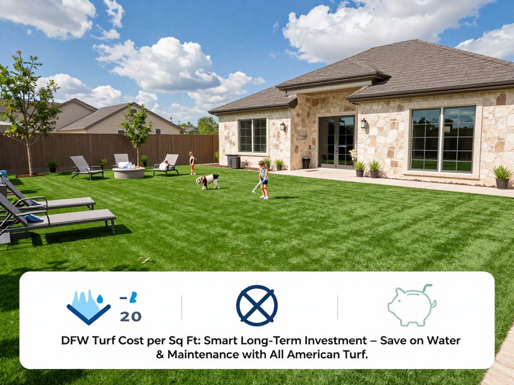 What is the DFW Turf Cost per Sq Ft?
