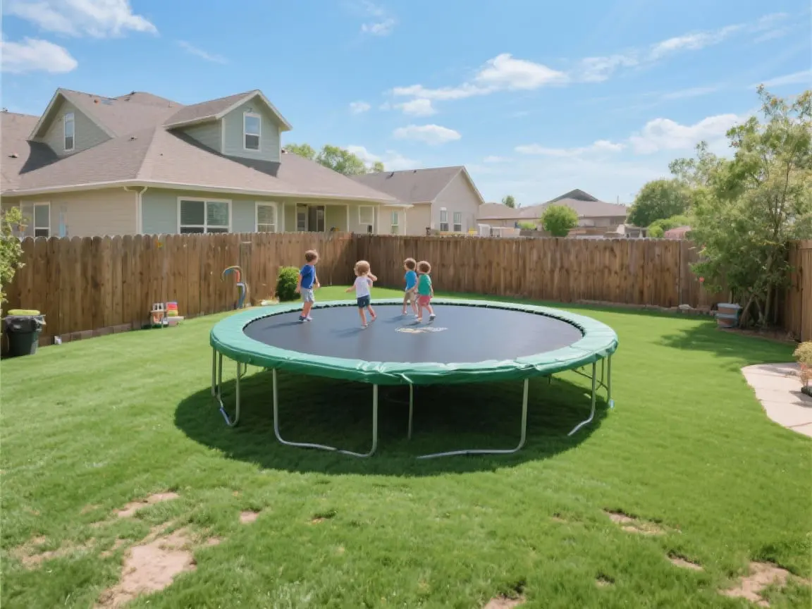 Turf Under Trampolines