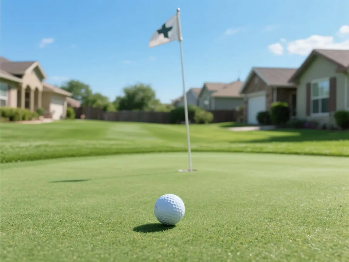 Artificial in back yard